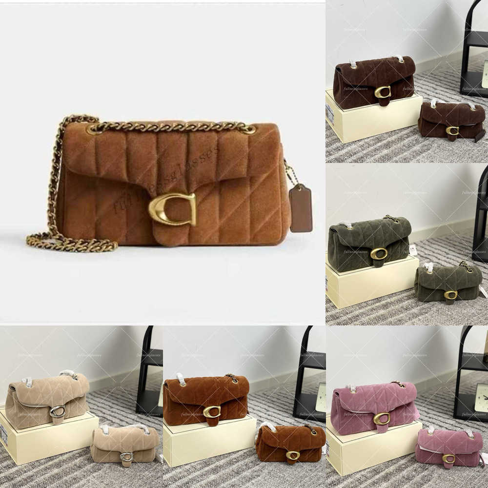 Suede Designers Leather Shoulder Bags Small 2 Size 26 Bag High quality Chain Soft In Signature Canvas Tote Bags Women Handbag tabby Flap Crossbody B