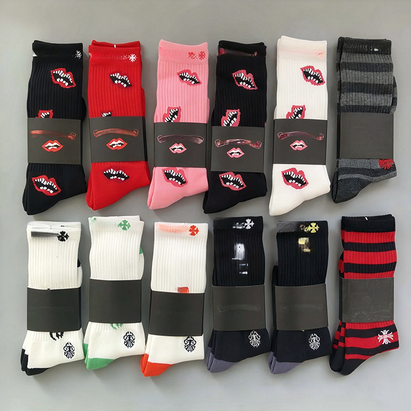 luxury socks men women designer stocking chrome socks classic letter comfortable breathable embroidered cotton socks moreminds of color freedom to c