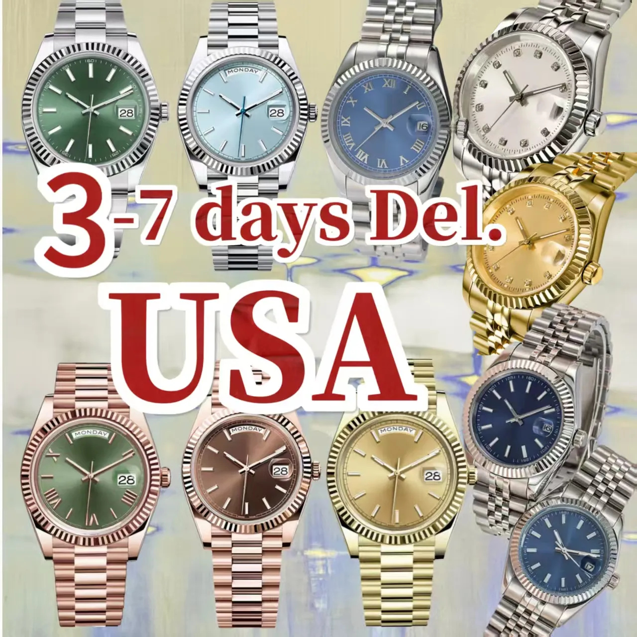watch designer stainless steel luxury mechanical waterproof luminous date window watches neat wristwatch for men and women party business casual dai