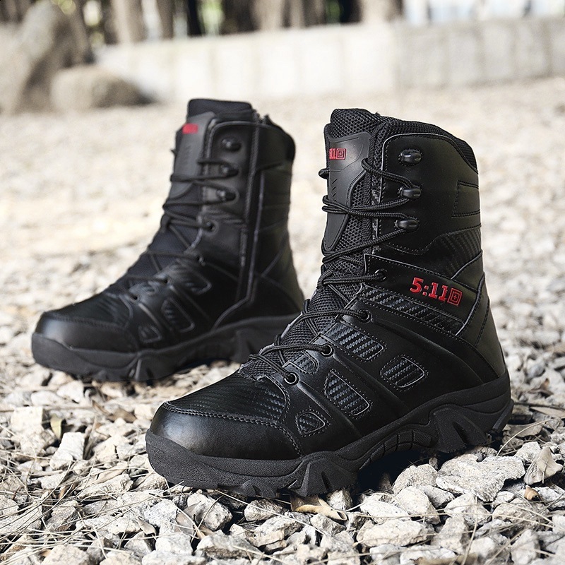 Hommes bottes tactiques bottes de l'armée hommes désert imperméable travail Chelsea chaussures escalade chaussures de randonnée cheville hommes b