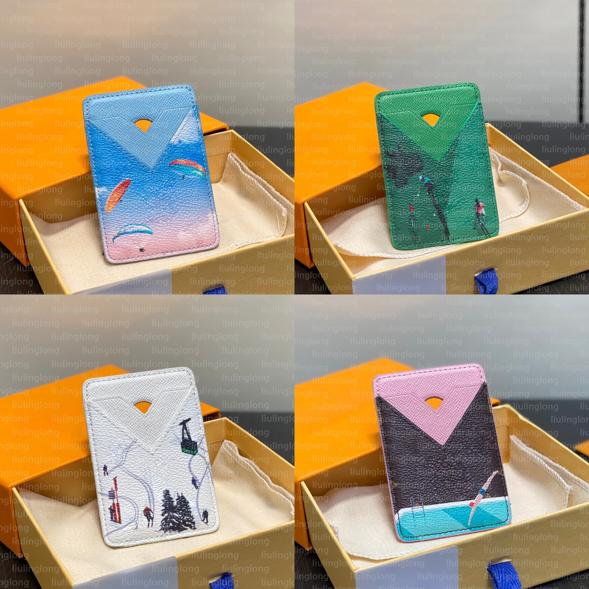 Magnetic Card Holder Slot Designer bag Mini Wallet Work ID Bank Credit Bus High Quality Cover With Box 10A Top Quality Mini Wallet Business Carrying