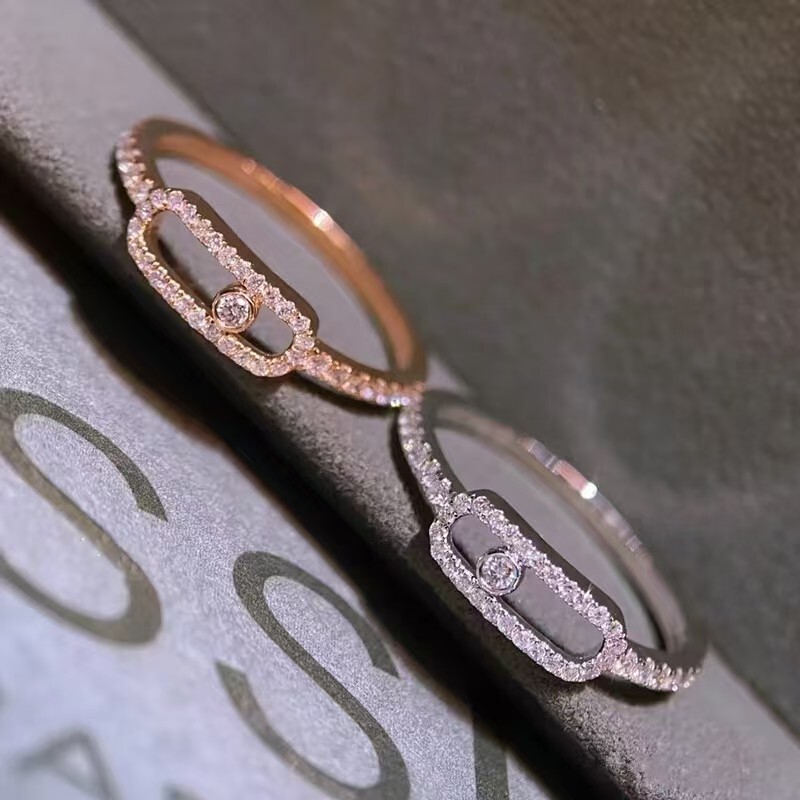Band Rings rings for women designer diamond Sterling Silver Gold plated 14K size 6 7 8 highest counter Advanced Materials classic style jewelry
