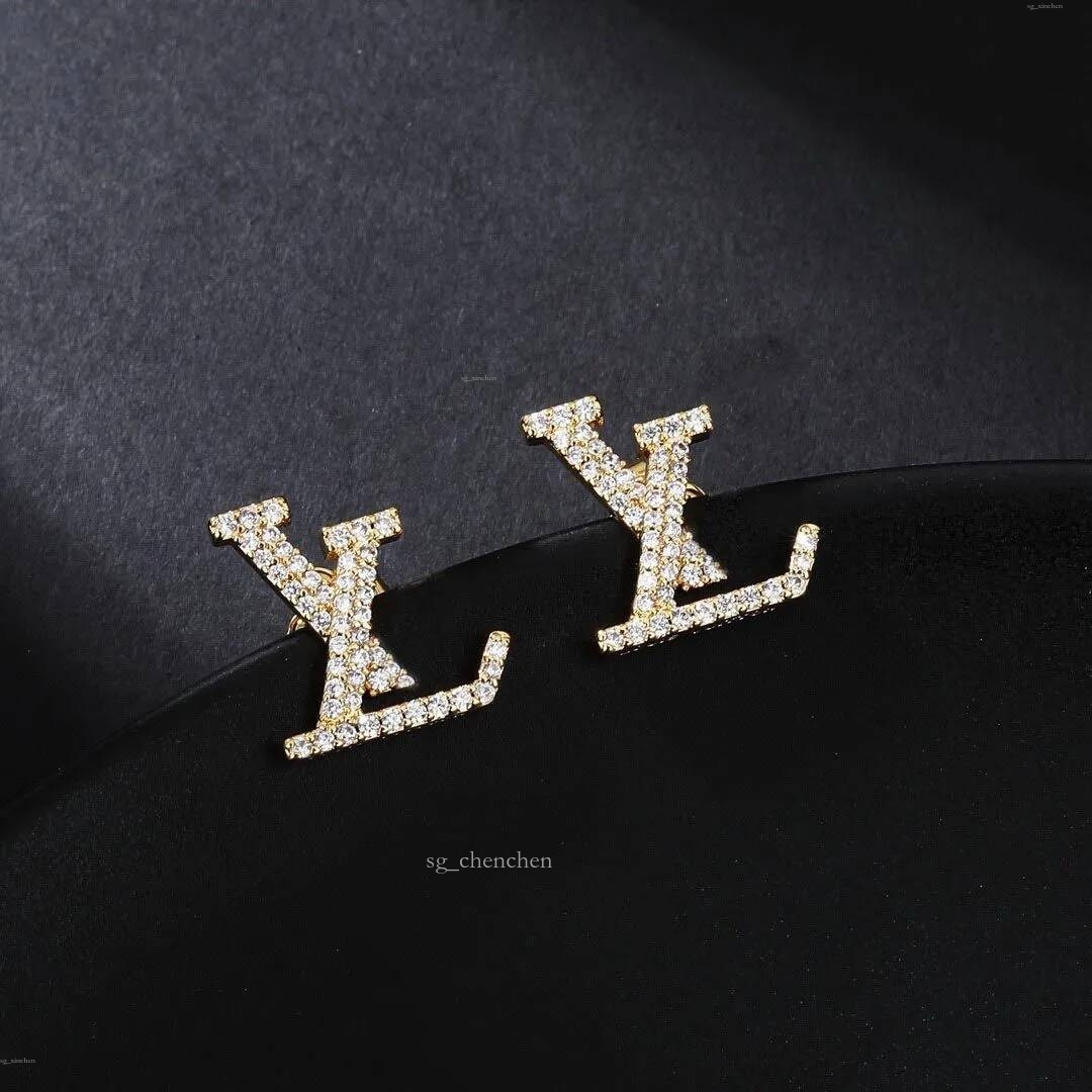 Boucles d'oreilles en Zircon pour femmes, bijoux de créateur classiques, de luxe, à la mode