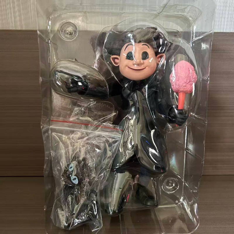20CM 2026 High Quality New Anime Coraline Wybie Lovat Black Cat Kawaii Q Version Figure PVC Model Toys Doll Ornament Gifts 26Y1007