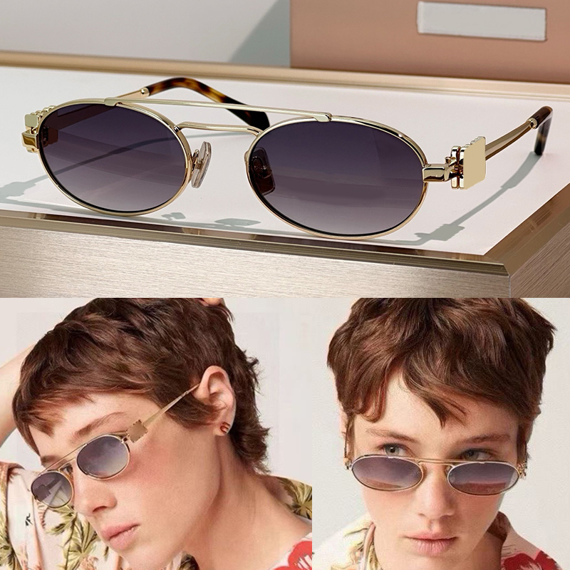 Oval Small Frame Pilot Sunglasses For Women Designer Lady Y2K Luxury sunglasses MU54ZS Vintage Sun Glasses UV400 Ladies Eyewear