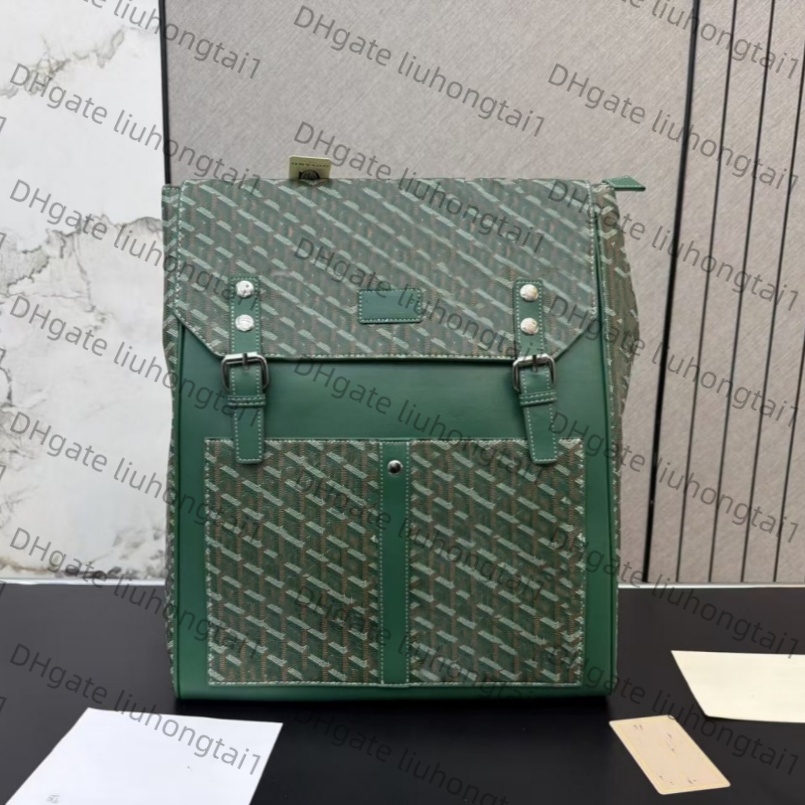 zaino Zaini di alta qualità Zaino con motivo geometrico Bordo in pelle Borsa a tracolla da esterno per lavoro quotidiano con patta di grande capacit