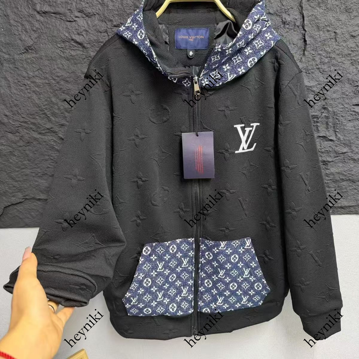 Monogramme Budge Designer Homme Veste Denim Manteaux De Fourrure Vestes Manteau D'hiver À Capuchon Outwears Homme Tops Vestes Jeans Coupe-Vent Ta