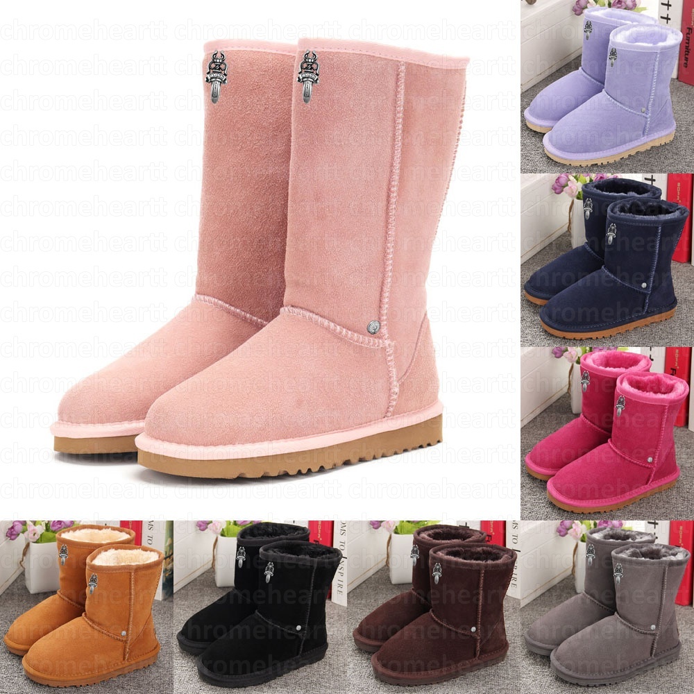 Designer Snow Boots Men Women Half Boots Hight Boots Platform Boot Slide Slipper Chestnut Suede Girls Shoes Winter Ankle Pink Black Brown Booties Sl