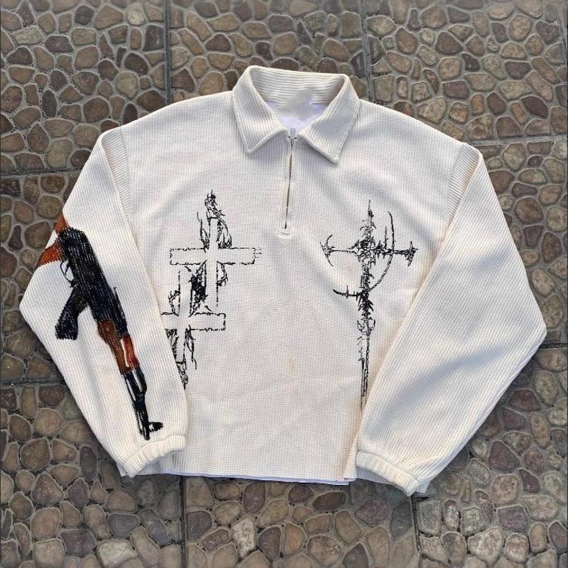 Designer Unisexe Surdimensionné Streetwear Sweat À Capuche Lettre Graphique Imprimé Pull Sweat-Shirt Automne Hiver Coupe Ample Casual Veste Zippé