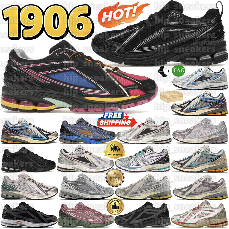 With box 1906r Running Shoes Designer 1906R Runner Sneaker for men women Daily Outfit mens Trainer mesh Breathable Comfortable and lightweight Outdo