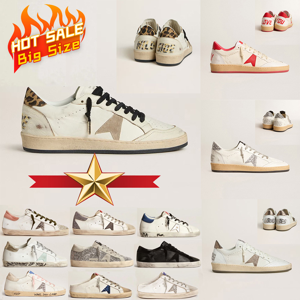 2026 Designer Brand Men Women sneakers Ball Star Shoes Dirty shoes Classic Goledn Casual superstar shoes old school Sneakers do-old Italy Trainers S