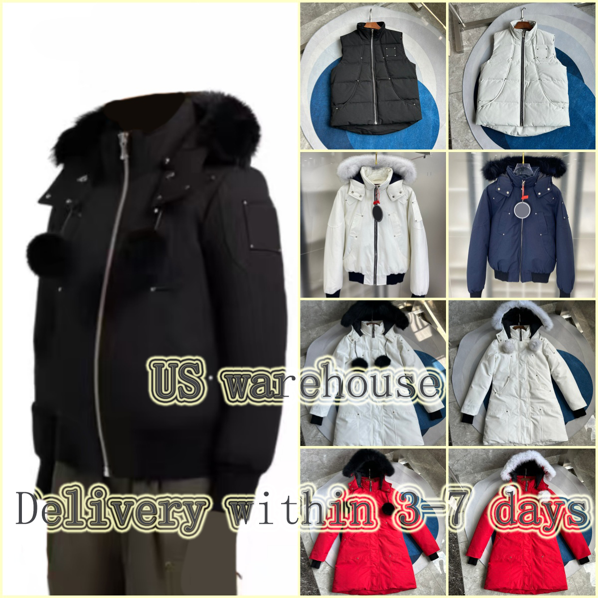 The Best Quality Men's Women's Winter Down Puffer Parka Jacket Waterproof Windproof Snowproof Outdoor Thick Fur Collar Overcoat