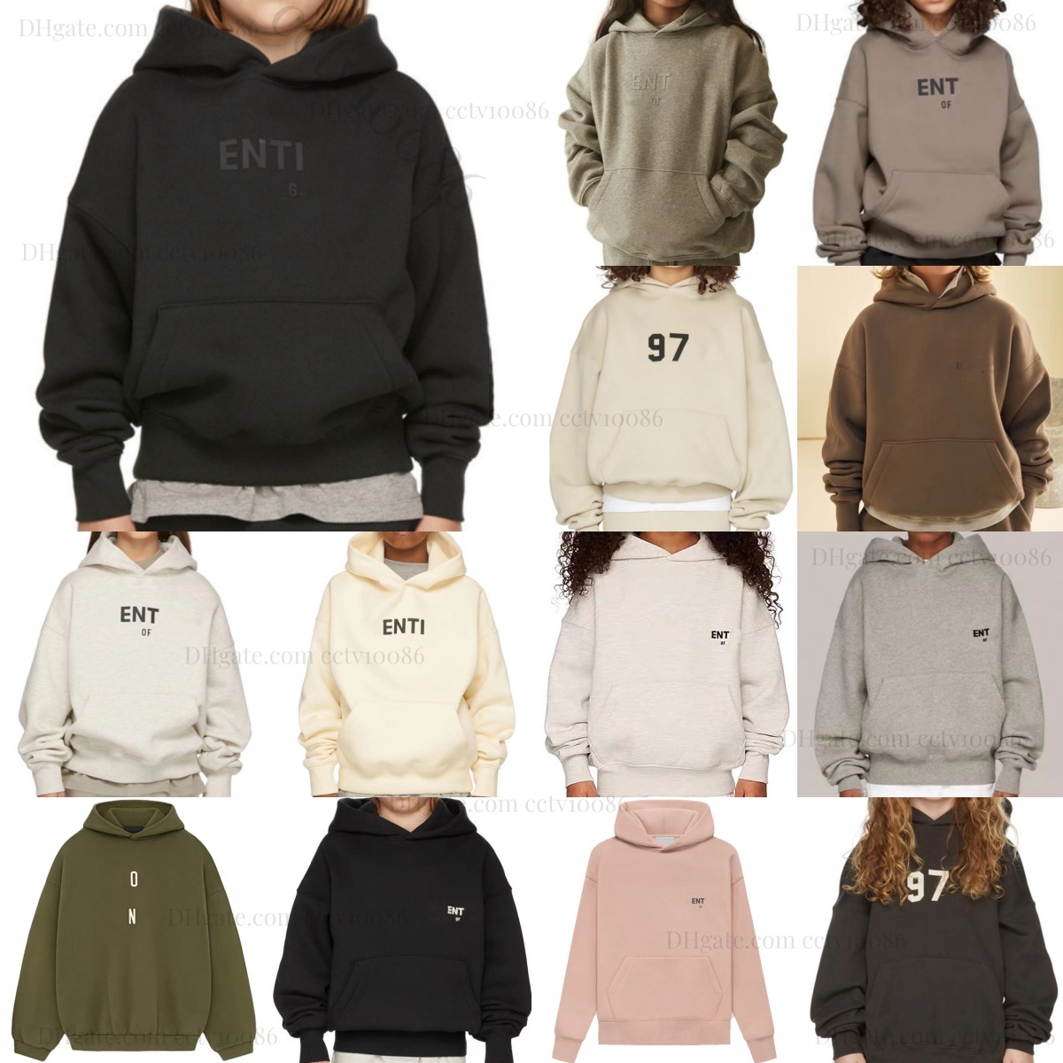 Kids Clothes Boys Designer Hoodies Letter Sweatshirts Toddler Children Hooded Clothing Girls Baby Jumpers Youth O-Neck Pullover Coats Wood Coral