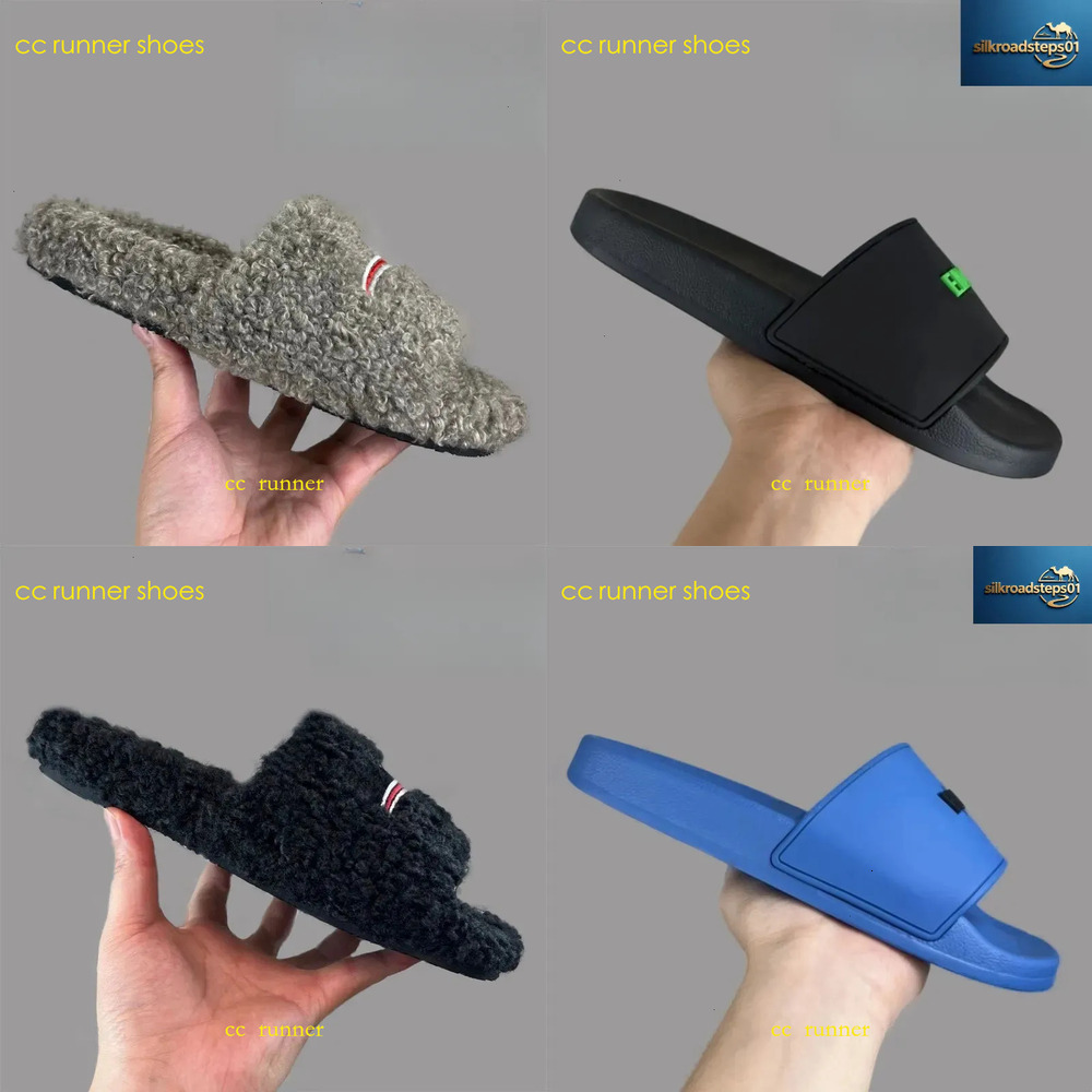 Homewear Slide Men Women Fur Slides Furry Slippers Designer Mules Fall Winter Footwear Paris Luxury Comfortable Fuzzy Flip Flop Fluffy Wool with log