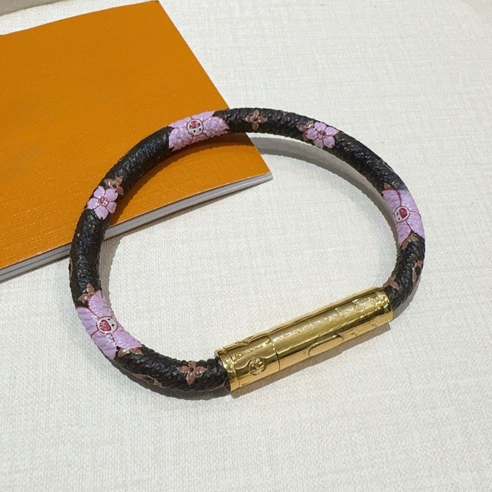 bracelet en cuir designer femmes mode classique bijoux designer bracelet plat marron marque métal pour hommes et femmes amoureux bijoux cadeau