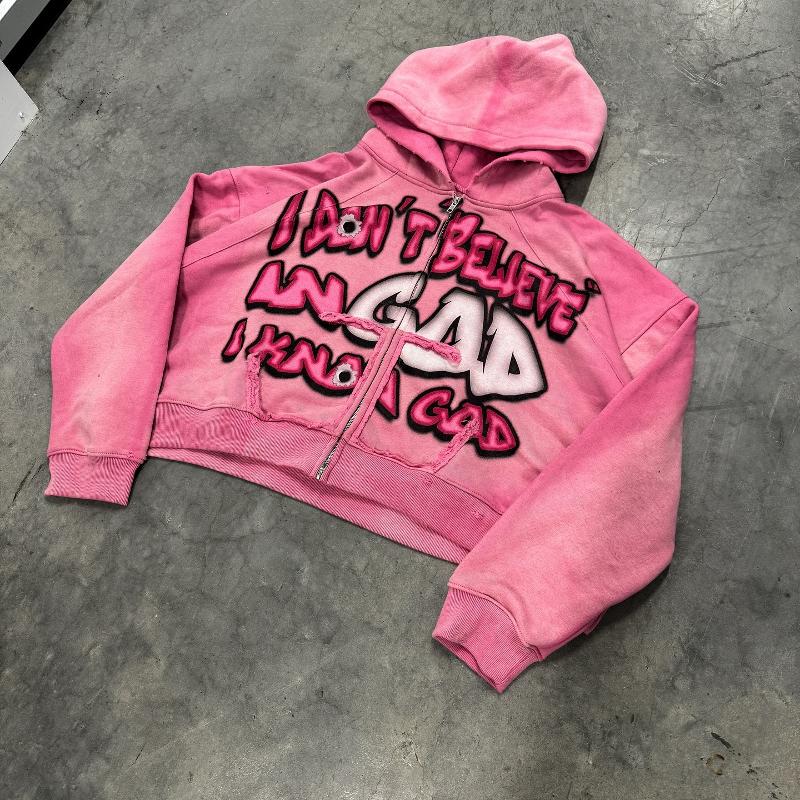 American Streetwear Print Hoodie Vintage Harajuku Loose Unisex Pullover Sweatshirt Men Women Long Sleeve Hooded Top