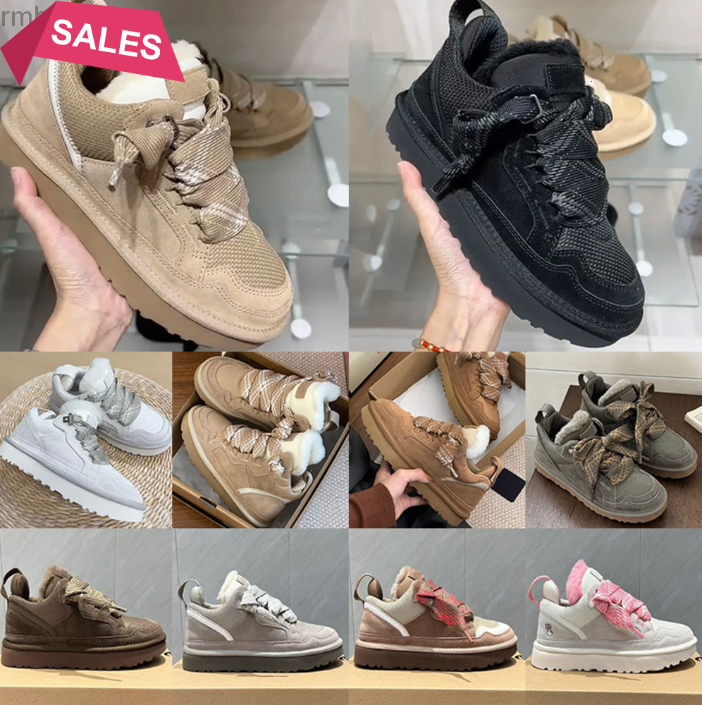 Designer Fur Sneakers Trainers Casual Shoes Boots Highmel Tasman Tazz Slippers Womens Suede Chestnut Sand Wool Sheepskin Winter Cold Fall size 36 46