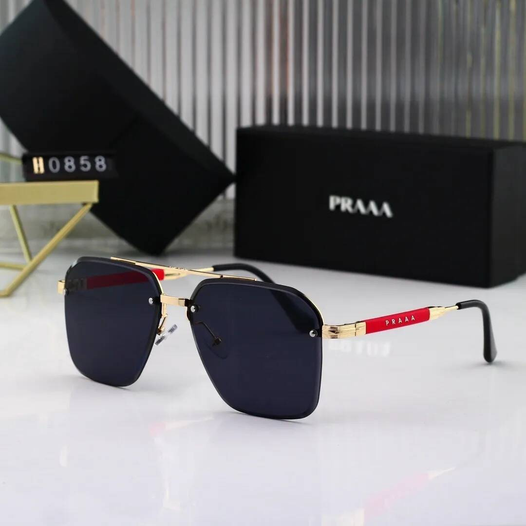 0858 Top lunettes de soleil de luxe designer femmes hommes portant la mode vente chaude lunettes senior pour femmes lunettes cadre vintage métal