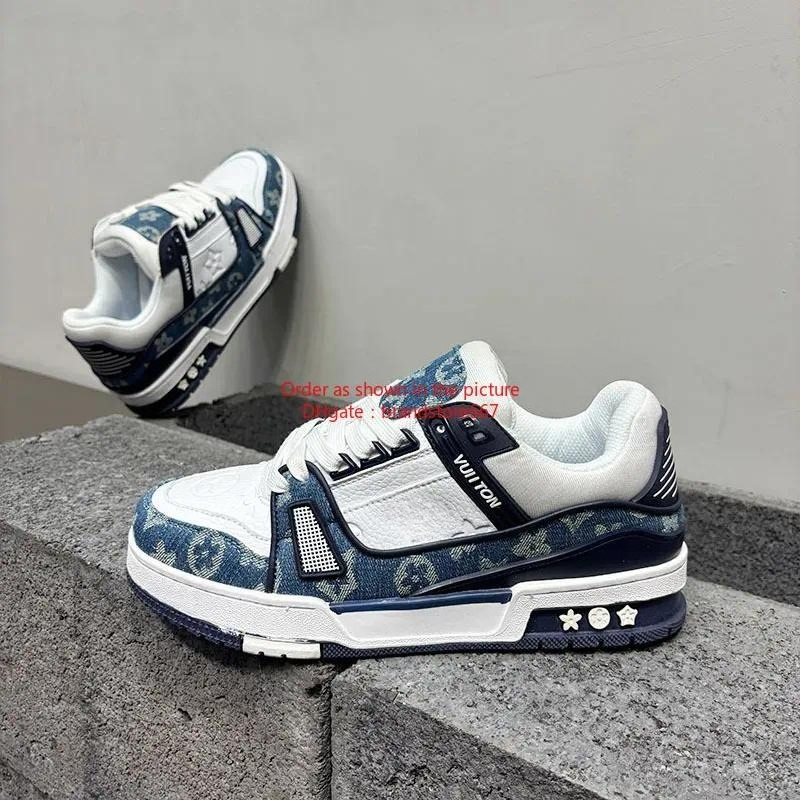 VUTITDN free shipping running shoes for mens womens casual shoes black blue New versatile casual height thick soled outdoor sports shoes