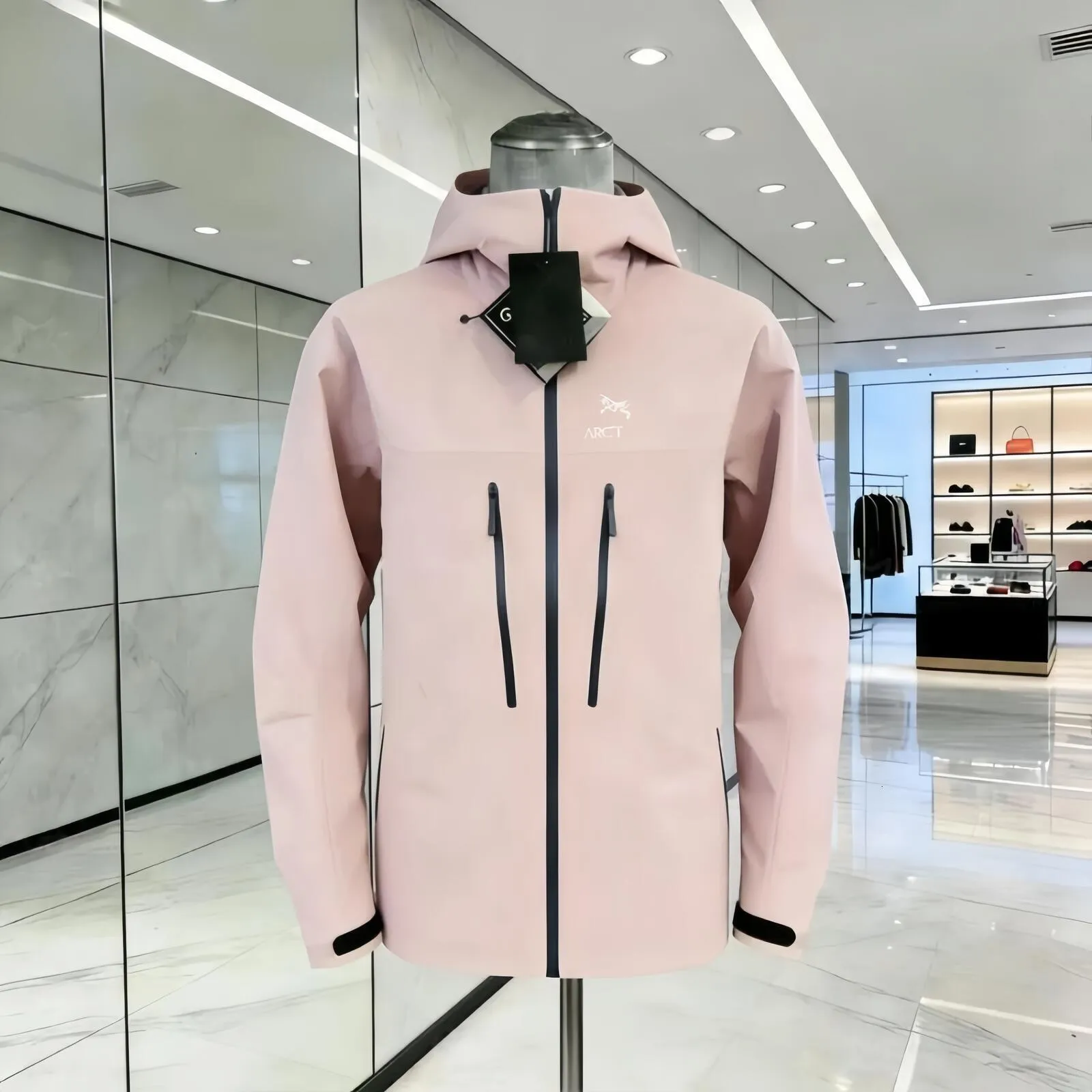 Arcteryxlynessitys Jacket Men Women Archteryxnessity Hard Shell Zip Up Jacket Waterproof Hood Windbreaker Ski Jacket Designer Mens Jacket Trend Coat