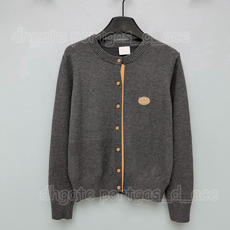 Classic Plaid Sweater Cardigan Designer Long Sleeve Knits Spring Autumn Daily Resort Vacation Knitwear