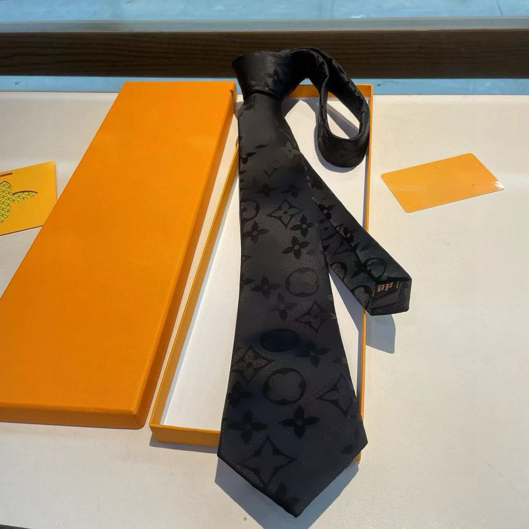 Luxury Designer Tie For Men Brand Silk Ties Men's Business Necktie Classic Striped Jacquard Woven Formal Dress Tie Wedding Office Suit Accessor