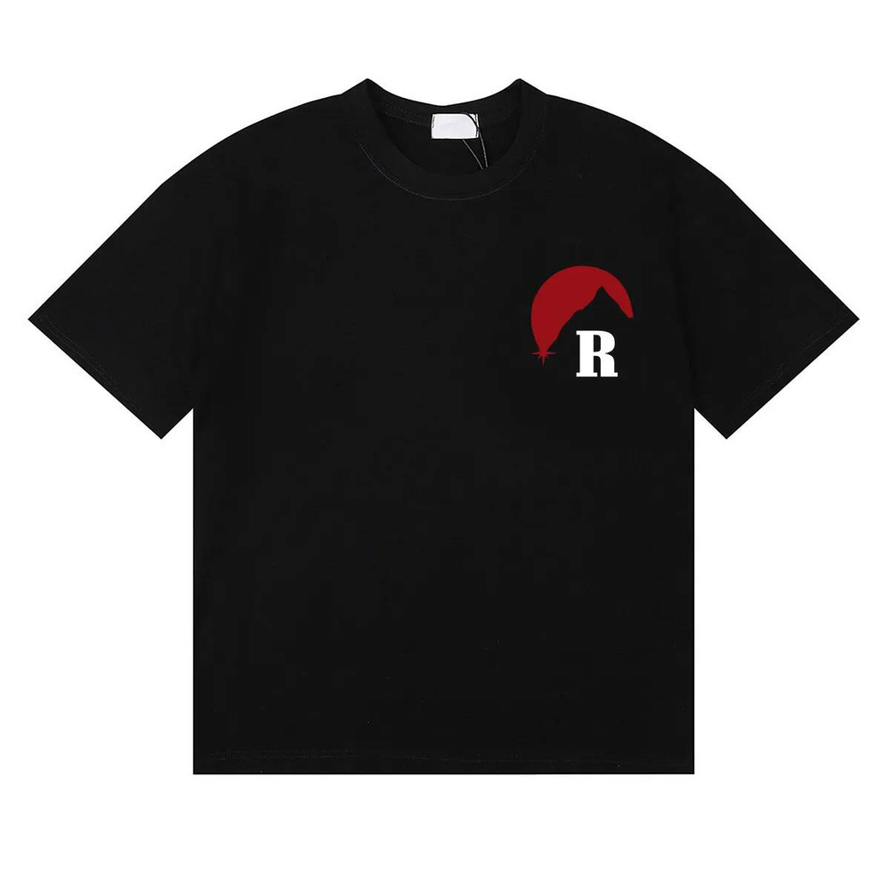 Rhuds Shirt Men Brand Designer T Shirts Racing Graphic Vintage Loose Tees Tops Casual Shirt Luxurys Clothing Rhud Heavy Fleece Oversized Americana S