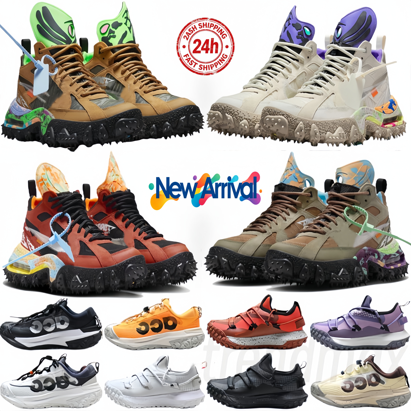 Terra Forma Shoe ACG Mountains Fly 2 Low Gore Tex Men Running Shoe GTX Designer Women Trainers Laser Orange Dark Smoke Red Green Triple Black Outdoo