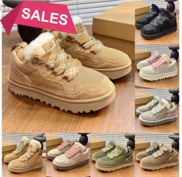 2026 Designer Tazz Tasman Lowmels Sand Trainer platform boot snow boots women ankle booties sheepskin mens womens winter shoes 10A669