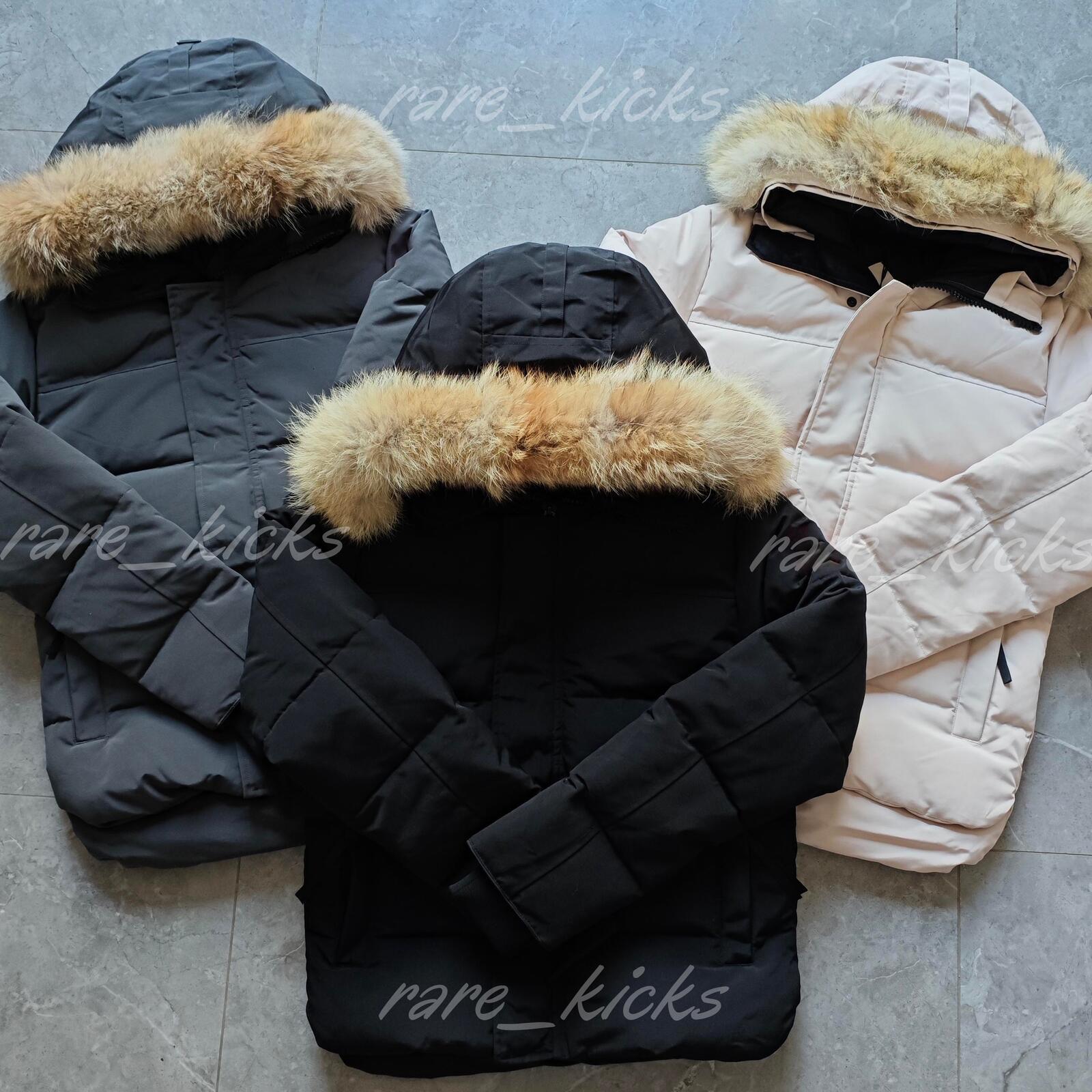 Designer Down Jacket Men Puffer jackets Winter doudoune Homme Parka Outerwear Wolf Fur Hooded Fourrure Manteau Outdoor warm coat Parkas S-XXL