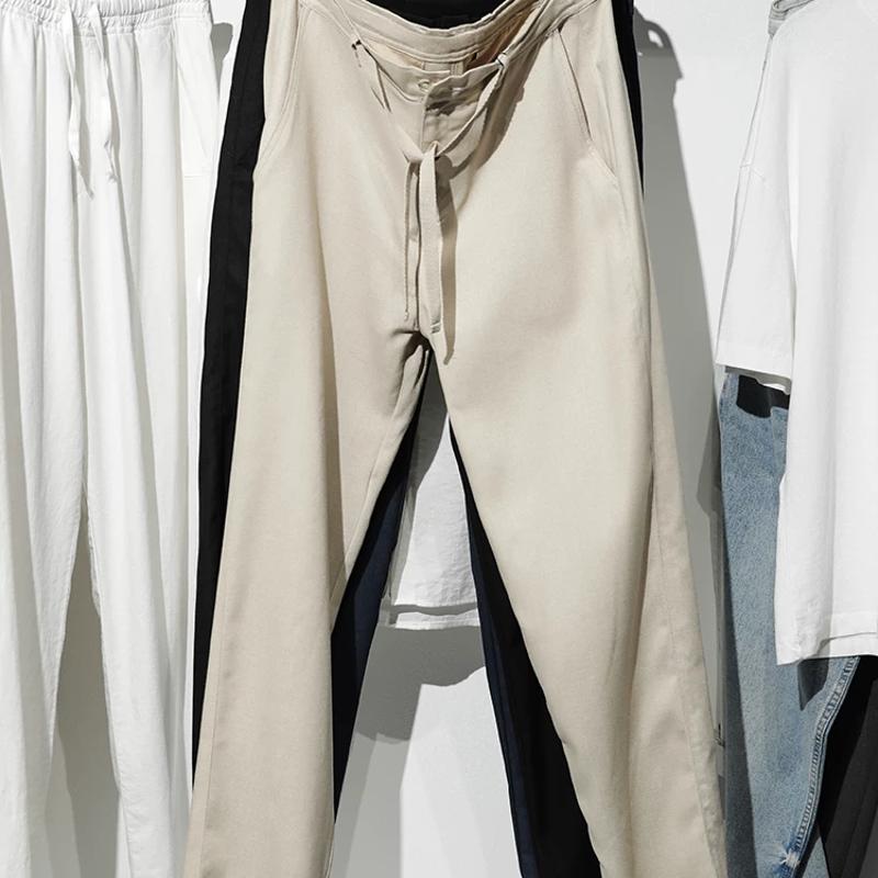 High-Quality Merchandise Men's Summer Cotton Linen Blend Loose Casual Long Pants Breathable Tapered Trousers Solid Color Everyday Streetwear