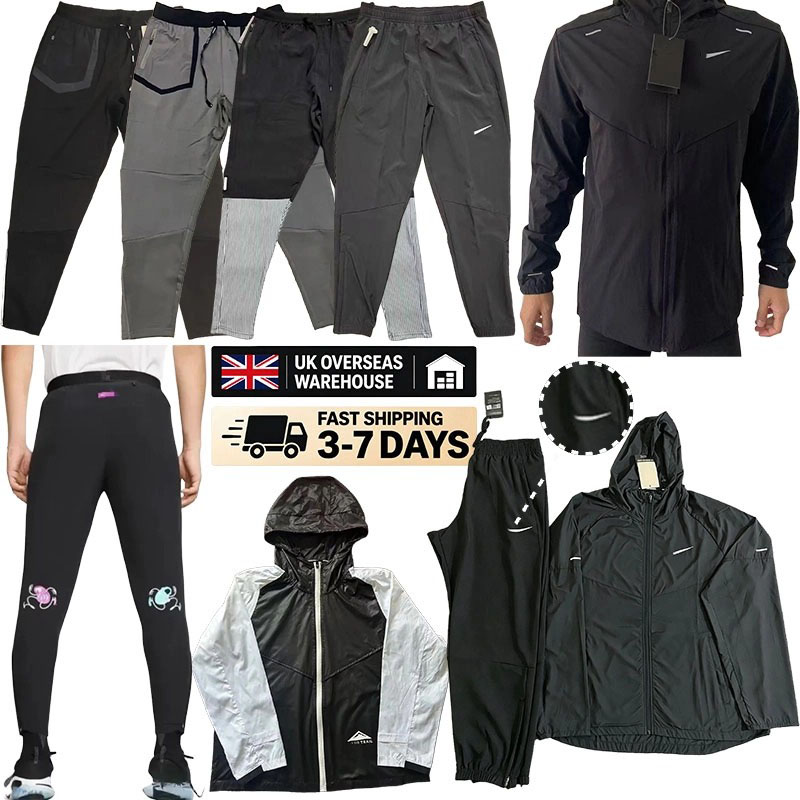 Mens jackets designer pants sports windbreaker windproof sportswear sweatpants mens gym sportswear quick drying running training compression jogger