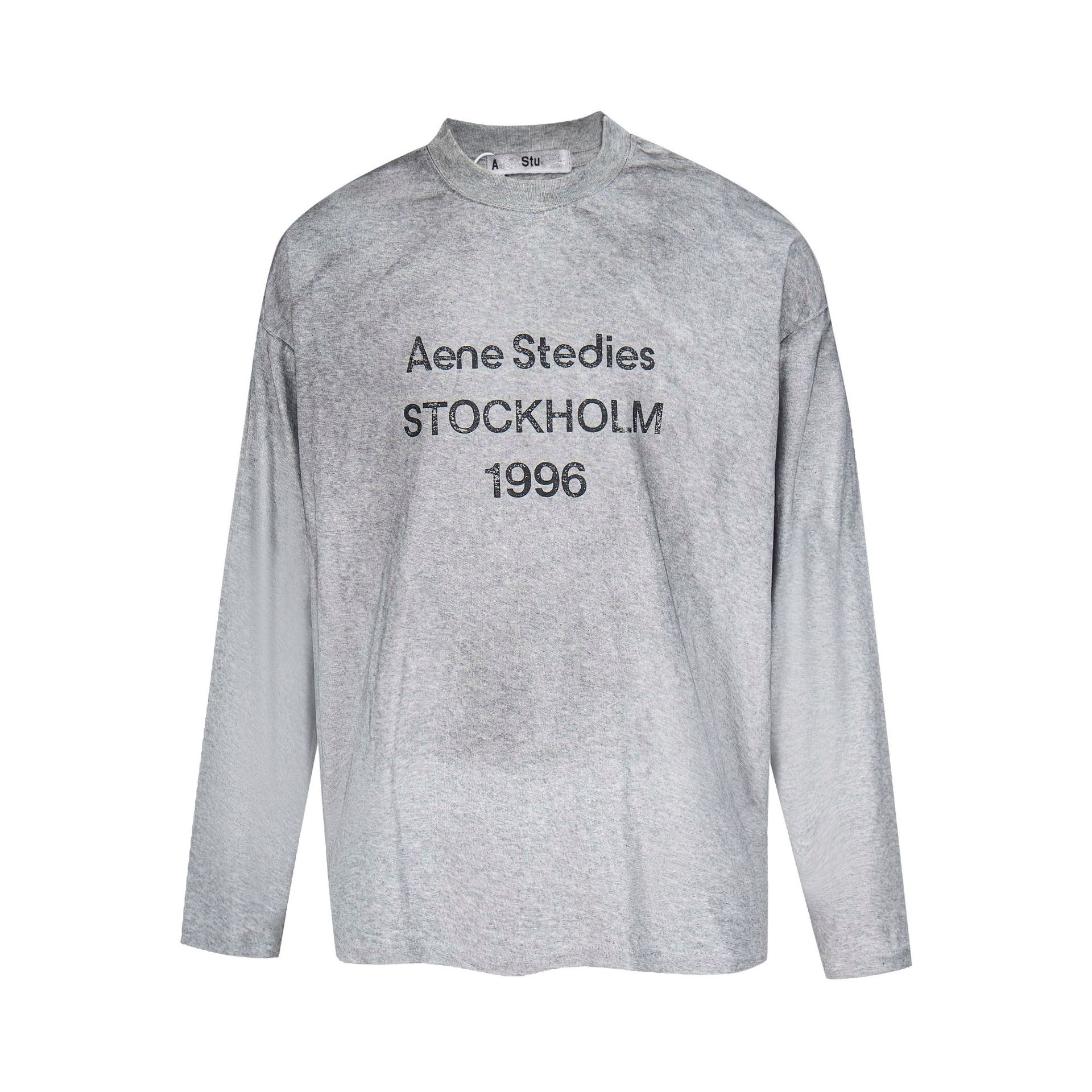 Washed Vintage Design Long Sleeve Designer T Shirts For Men Women Fall Clothes Graphic Tee Cotton Y2k Wear AC1996 ASBranded Clothing Y2K Tshirts
