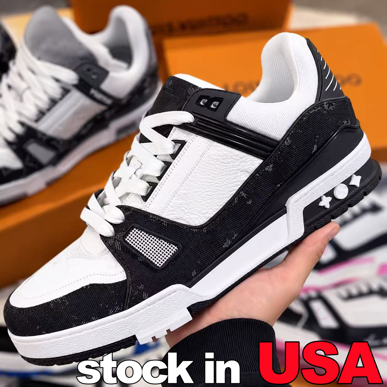 Designer Skates Trainers Sneakers Luxury Platform Casual Shoes High Quality Men Women Breathable Calfskin Flower Embossing Outdoor shoe Leather Lace