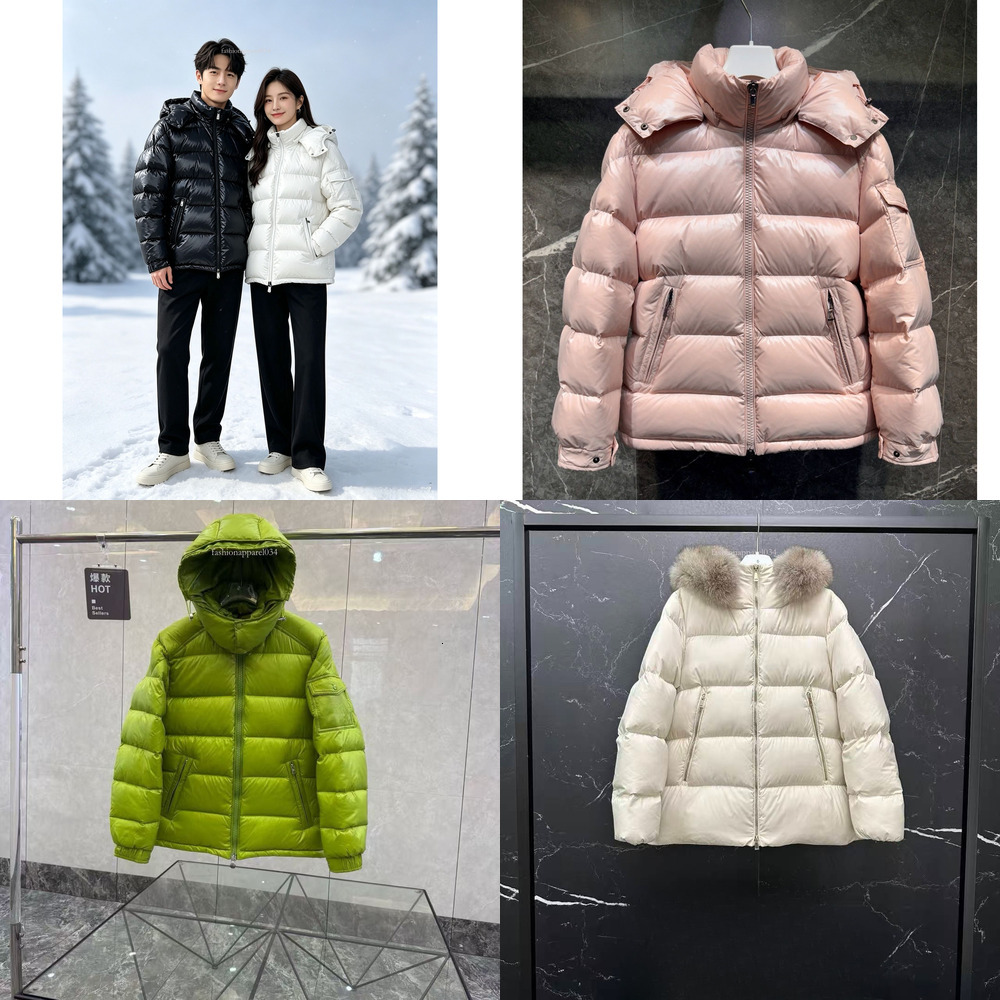 Monclloer jacket women Puffer jacket Keeping warm moncllor Down Jacket Brand High QualitySlim Stand Up Collar Cardigan Cotton Breathable Lightweight