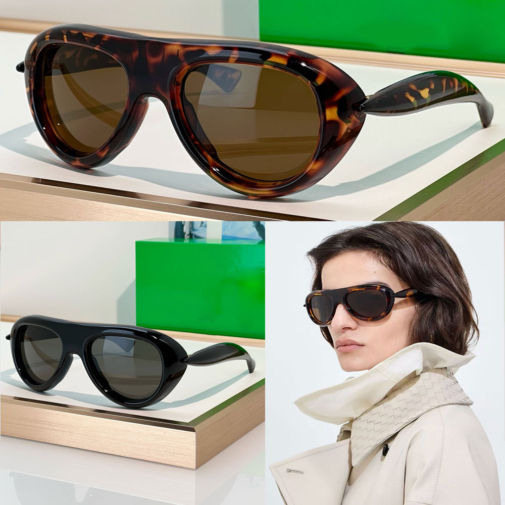 Sardine Pilot Sunglasses luxury designer womens sunglasses BV1483S black acetate frame fashion brand mens sunglasses drive beach party style UV Prot