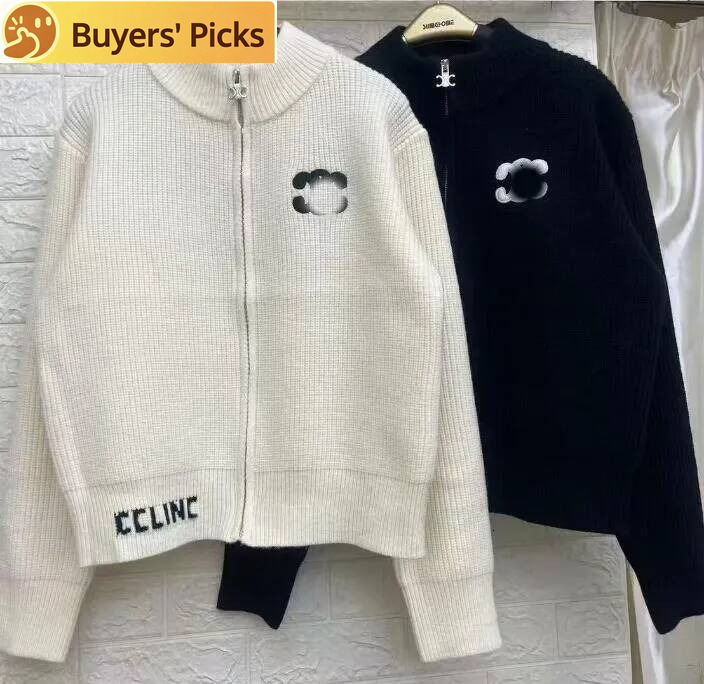 LINE562 luxury sweaters womens long sleeve girls zipper cardigan jumpers designer sweater women clothing ece