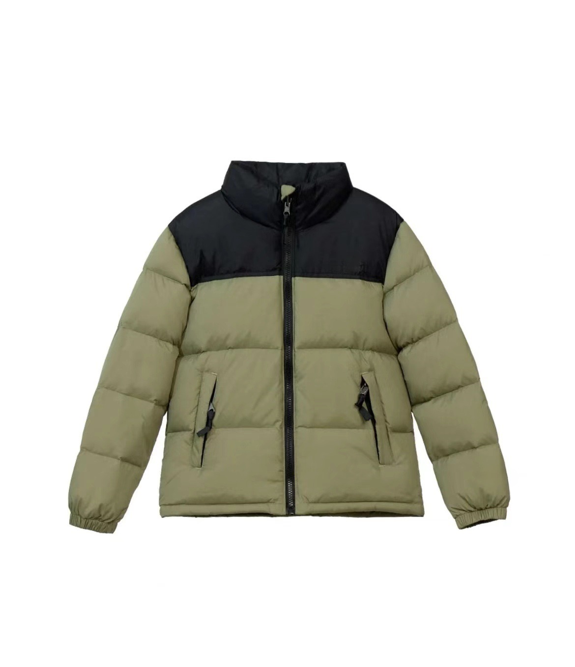 Designer Jackets 2026 Men Women Color Block Winter Puffer Coat, Thick Cotton Padding Stand Collar Zip Jacket, Wind Resistant Casual Outdoor Outerwea