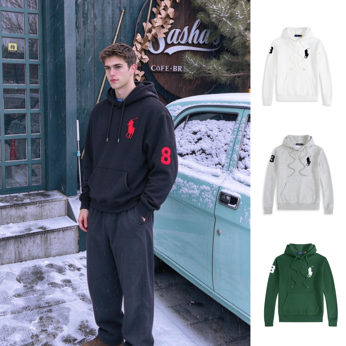 Mens Designer Polos Hoodies Fashion Womens Sweatshirt Embroidery Hooded Sweater High-quality Pure Cotton Hoodie Unisex Pullover Sportswear