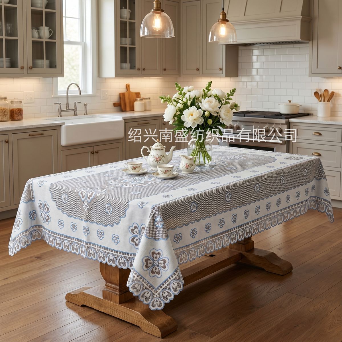 Nappe rectangulaire de style nordique français, nappe, set de table, style de décoration de la maison, tissu de couverture, sensation haut de gam