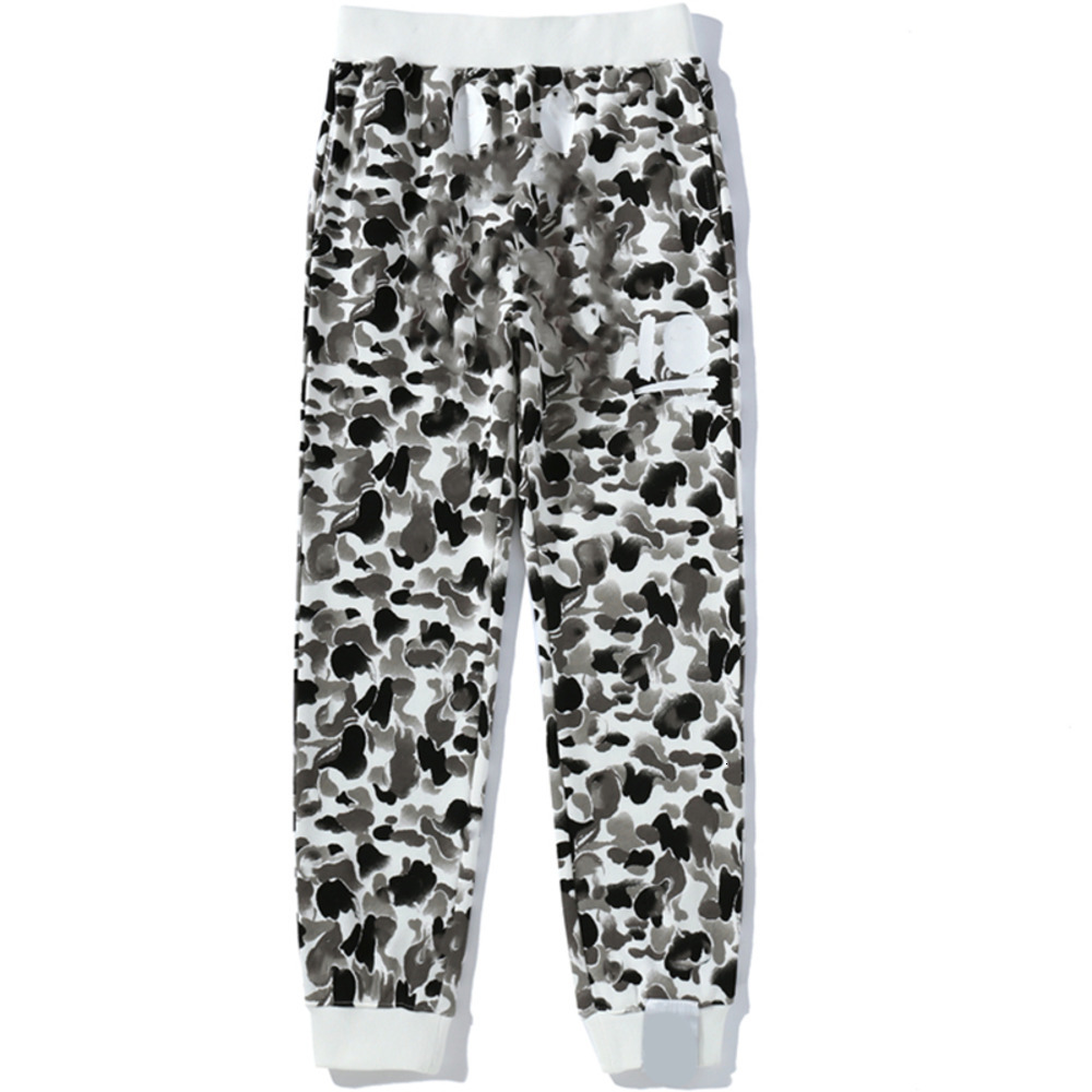 Bapeshoody Pants Mens Designer Fashion Trend Brand Camouflage Shark Pattern Print Pants High Street Harajuku Y2k Hip Hop Style Loose Pants Bapelynes