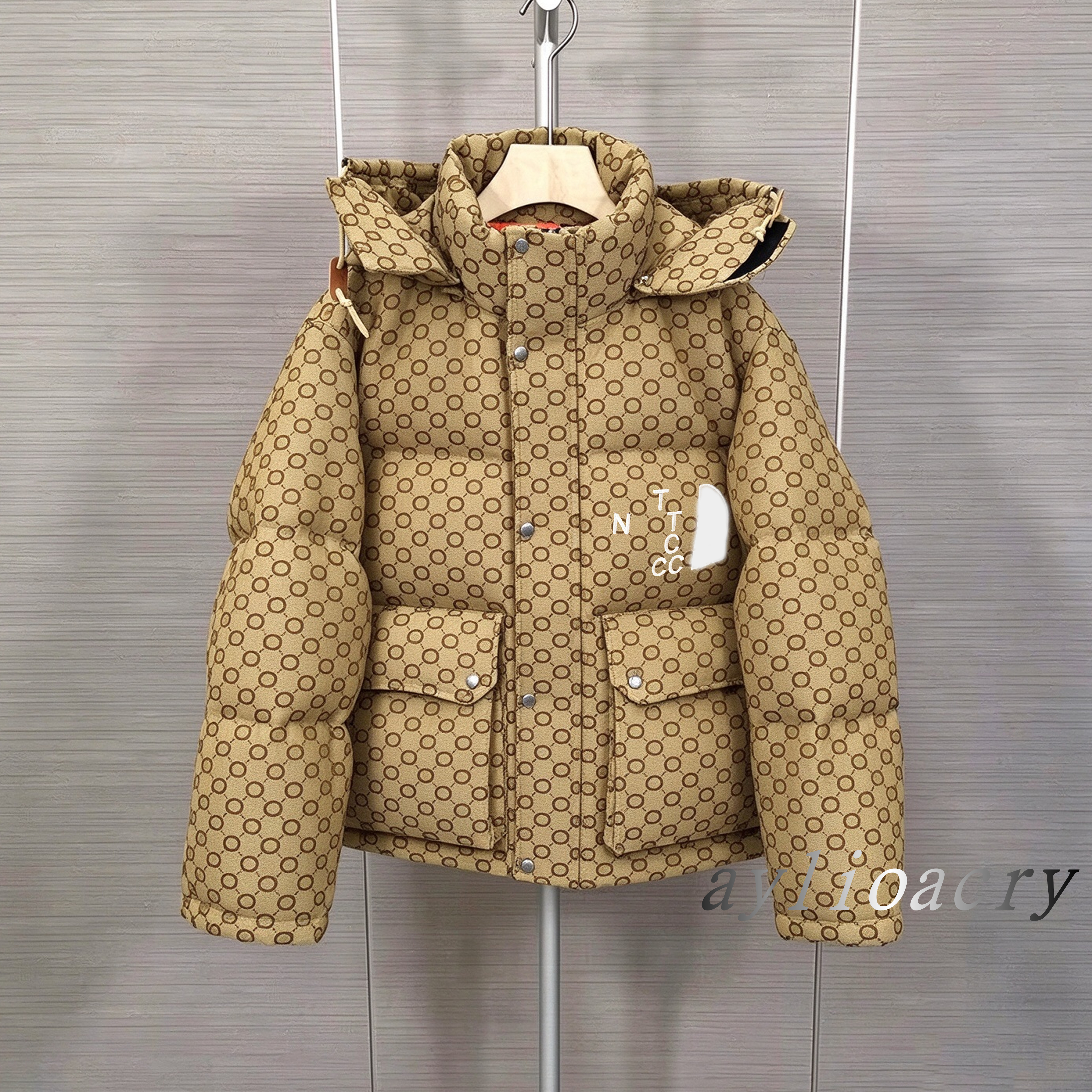 Winter Puffer Jacket Thick Warm Coat Co branded Jacket Luxury Down Parka Men Women Casual Hooded Outerwear Fashion Windbreaker Winter Outfit