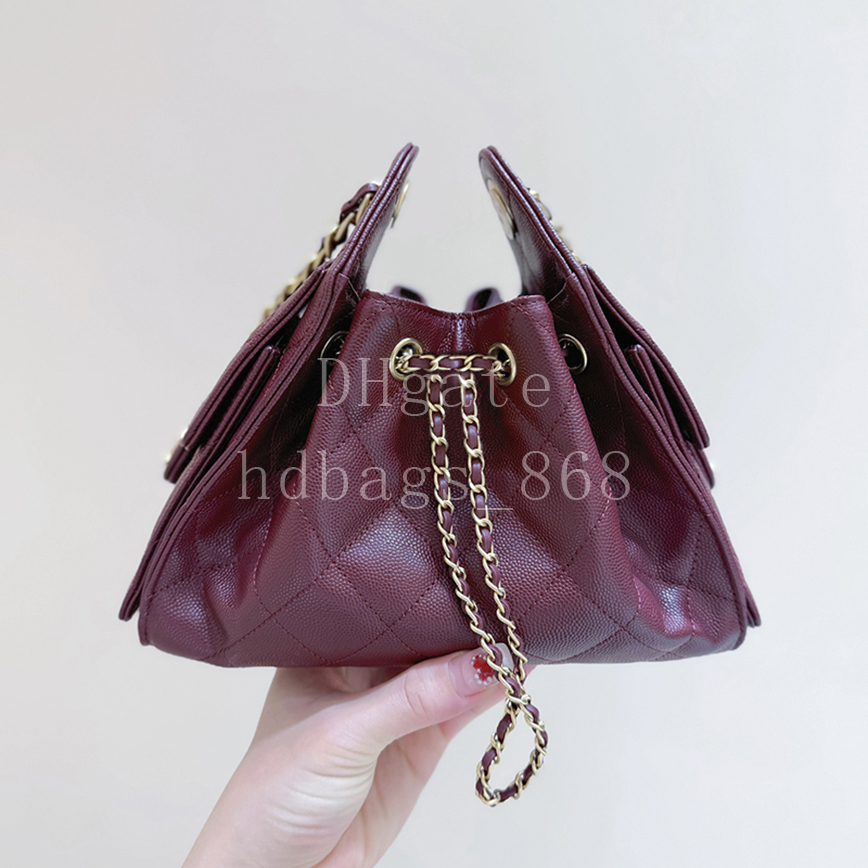 Master quality 25 Mini Hobo bag Designer Handbag Shopping bags Luxury Genuine Leather Shoulder Tote 22cm With box X700