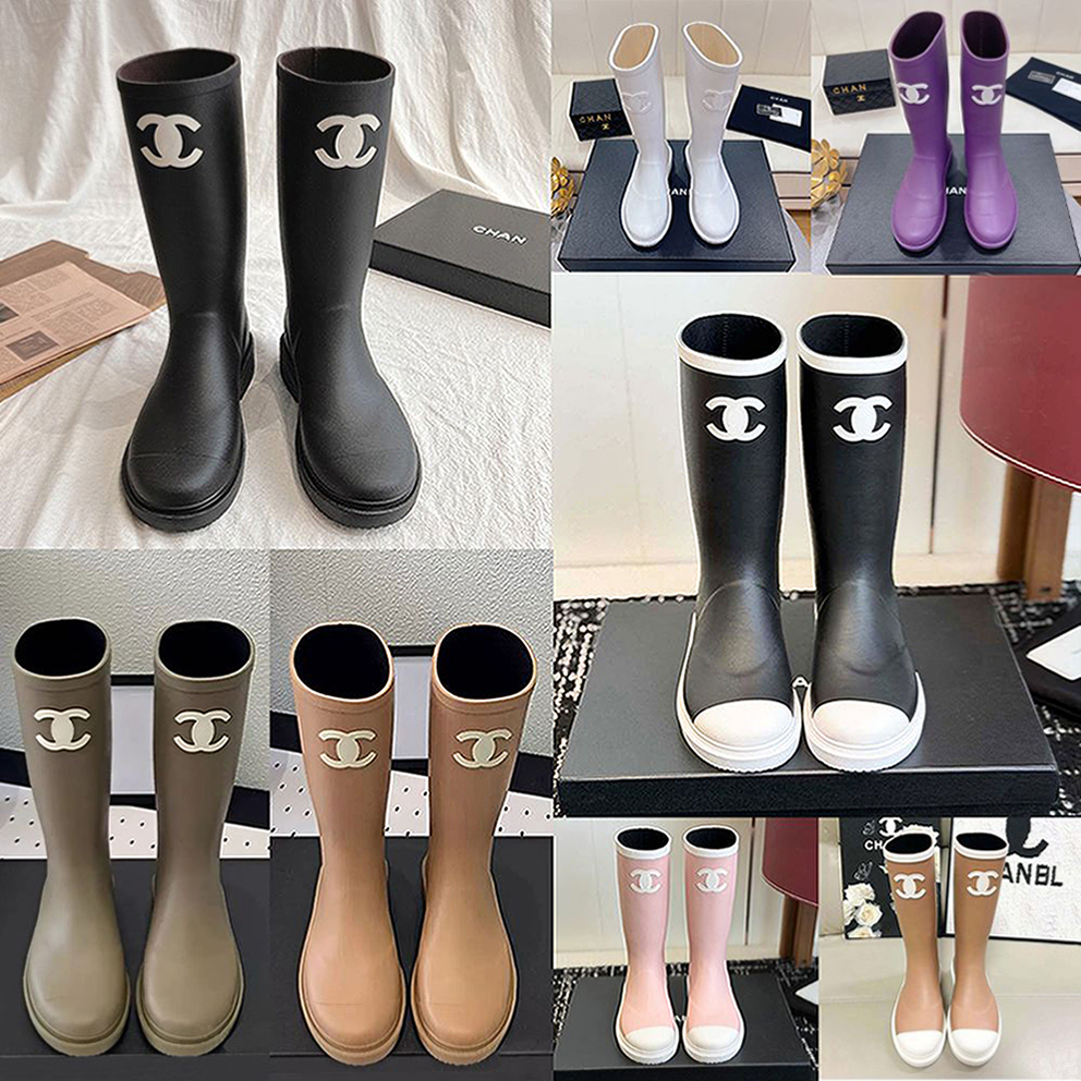 Designer Rain Boots Shoes Color Waterproof High Boots Are Suitable For Daily Outdoor Wear In Autumn And Winter Designer Shoes Essential Wellies Boot