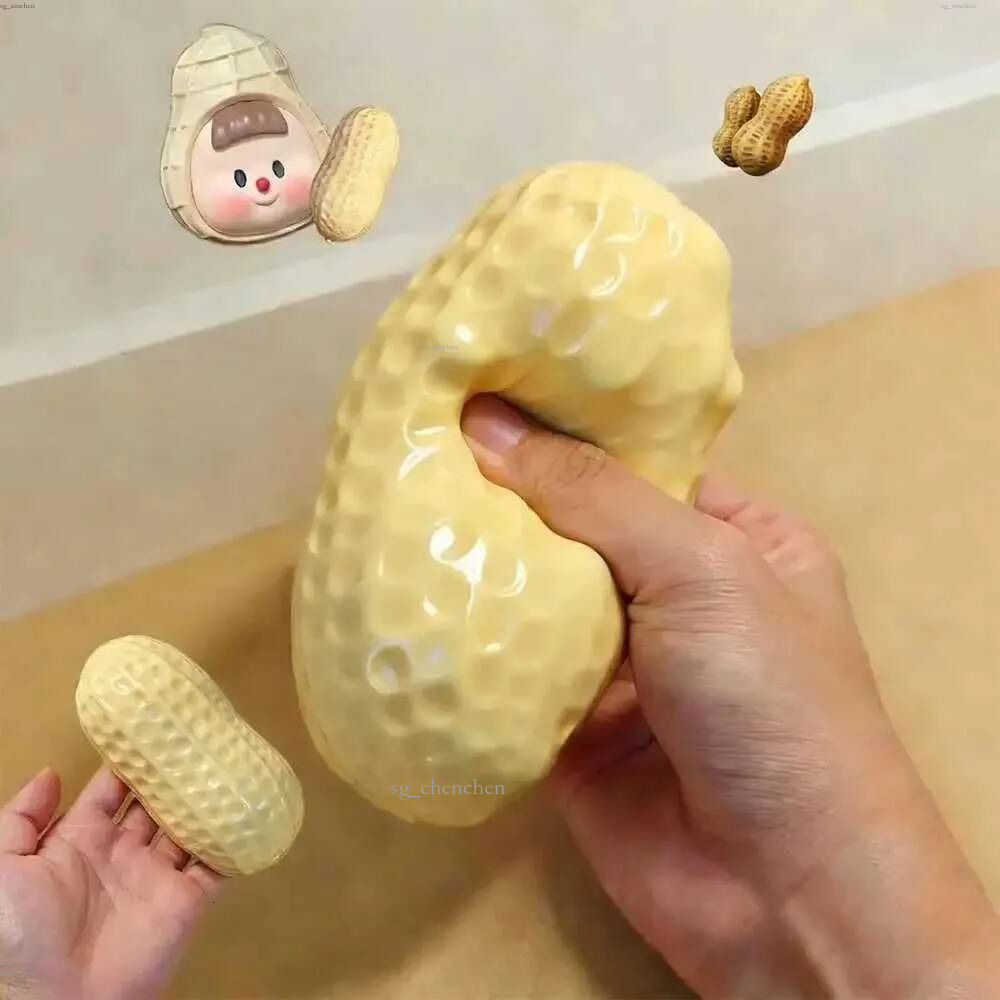 Peanut Stress Crunchy Squeeze Ball Squishy Buttery Soft Feel Fidget Toy ASMR Sensory Anti stress relief toy for Adults T260602