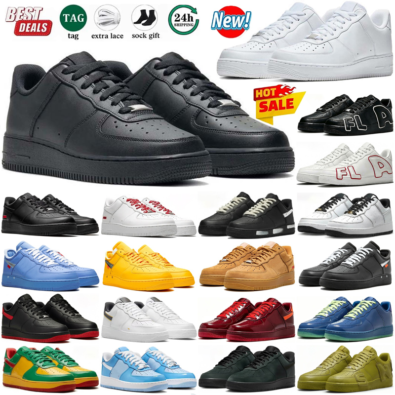 Avec Box Designer Chaussures Chaussures Casual Hommes Femmes Baskets Classique Triple Blanc Noir Chaussure d'entraînement en plein air Chaussures