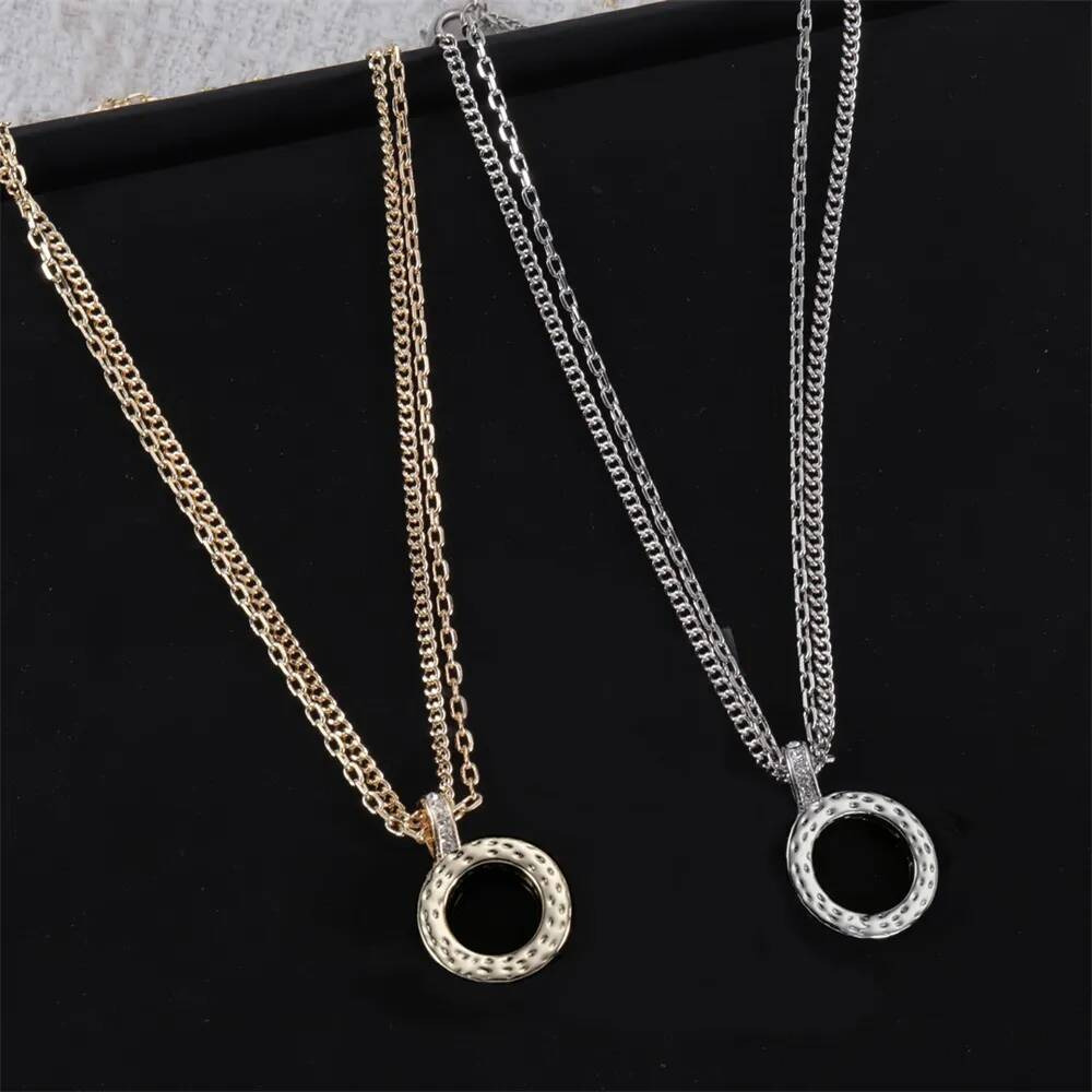C267Nek1 Vintage épais détachable coloré charmes polyvalent Style de rue clavicule chaîne pendentif colliers usage quotidien collier bijoux