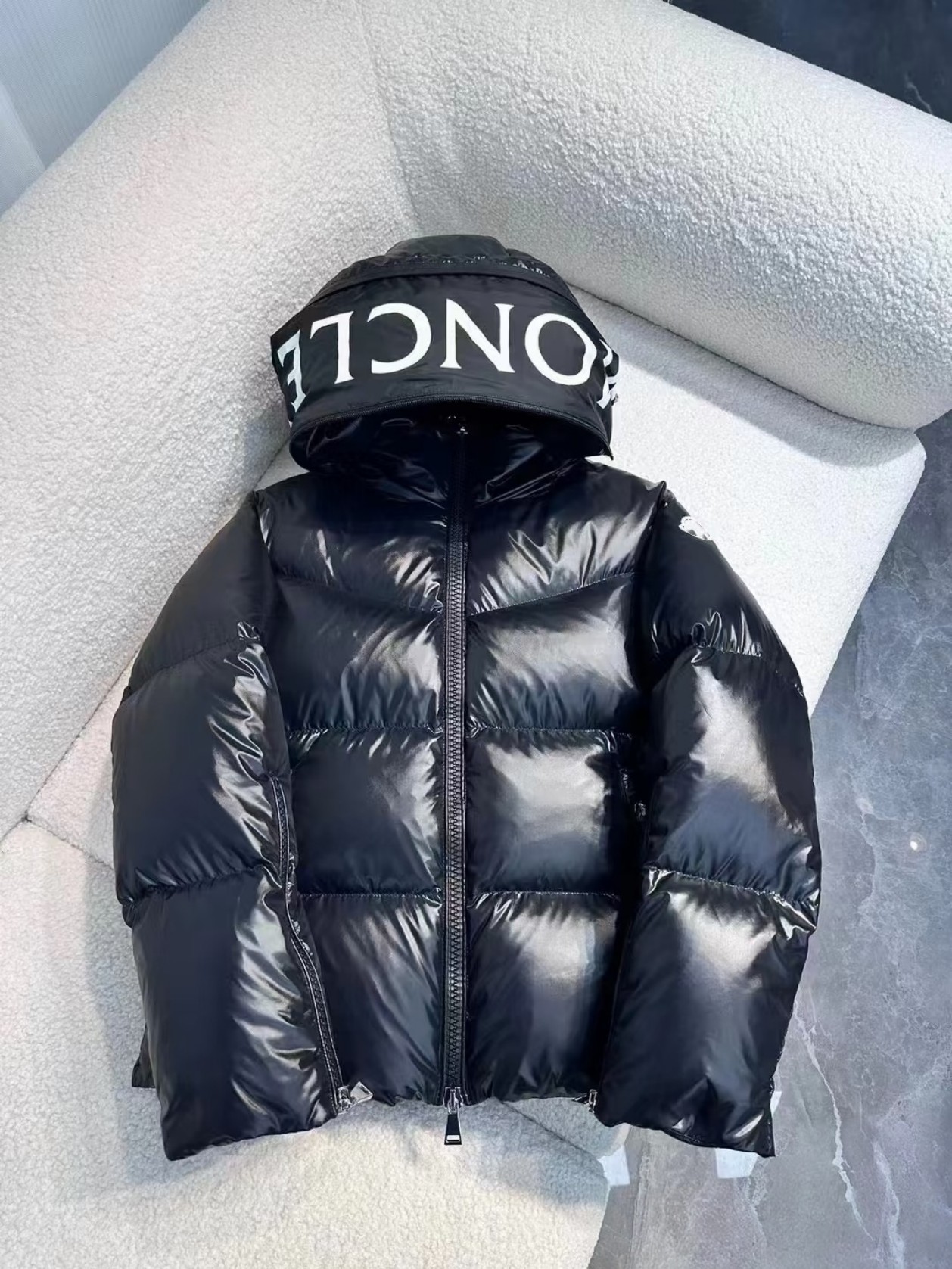 Luxury Designer Womens puffer Parka Embroidery Badge Classic Winter Jacket Mens Block Color Standing Neck Knit Splice Lightweight Winter Warm Windpr