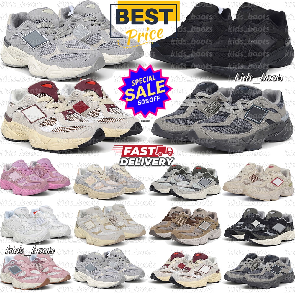 Kids Running Shoes 9060 Toddler Sneakers Youth Designer Boys Girls Dhgate Shoe Runner Black White Blue Sports Trainers Baby Shoes 26-37