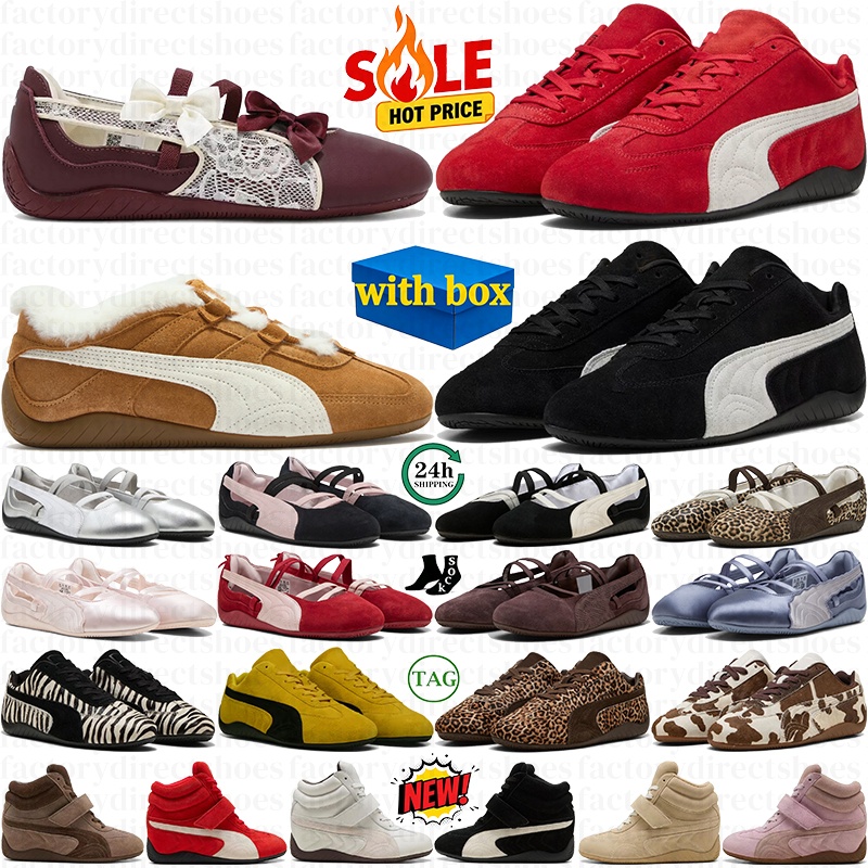 Chaussures de créateurs Spee Cats Ballet Flats Chaussures Wedge Boots Chaussures Femmes Ballerines Flats Baskets Hommes Speed cats OG Driving Sho